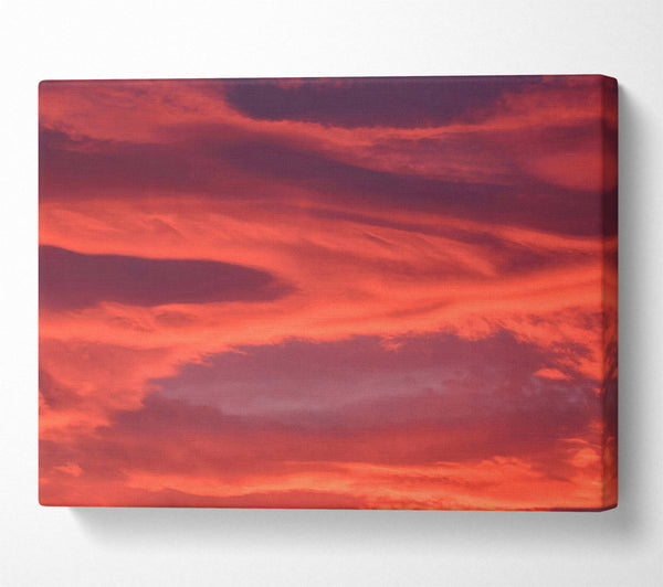  A Canvas Print of Crimson Cloud Symphony Canvas Art