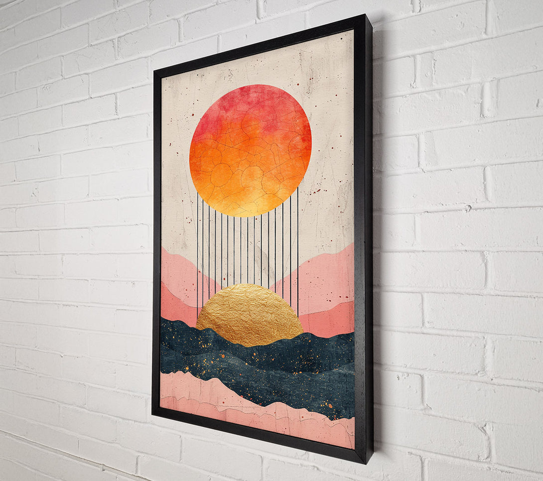  A Canvas Print of Golden Sunset Hues Canvas Wall Art