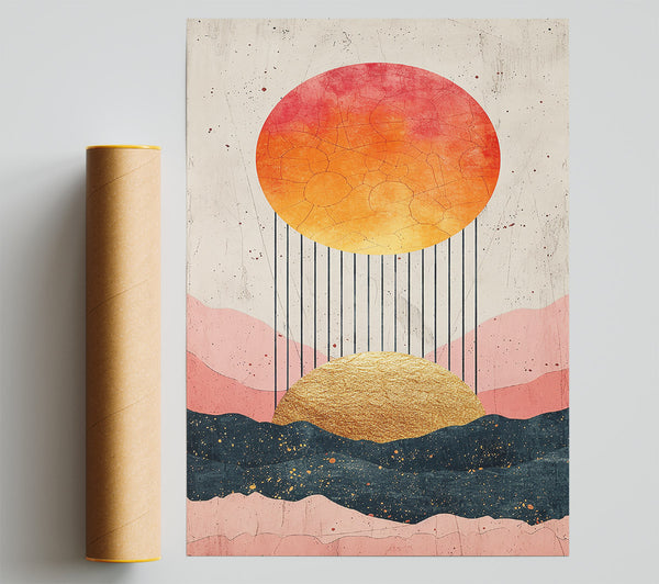Golden Sunset Hues Giclee Print
