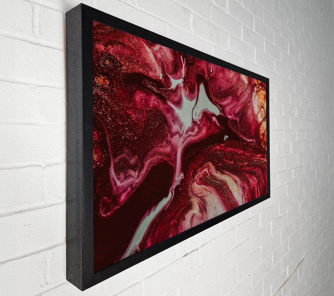  A Canvas Print of Crimson Swirls And Shine Canvas Print