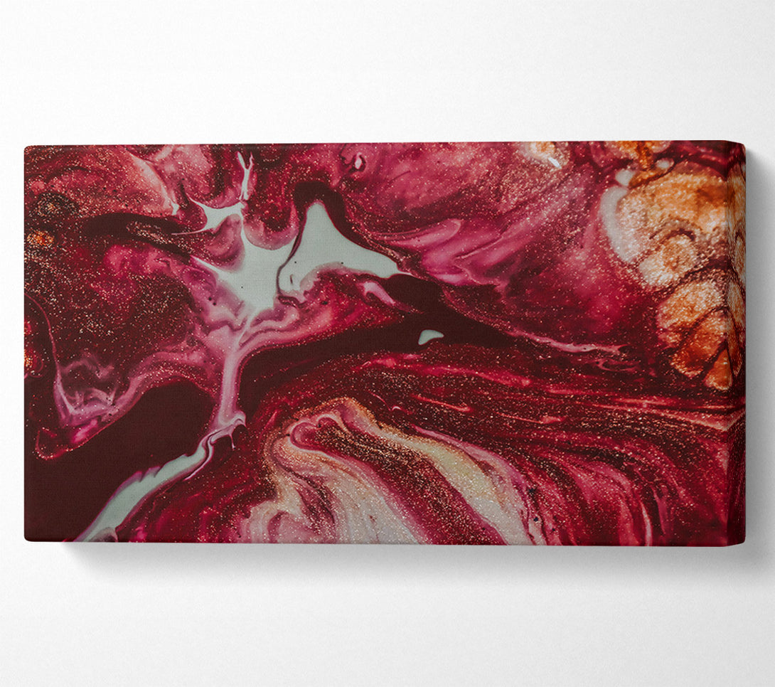  A Canvas Print of Crimson Swirls And Shine Canvas Print