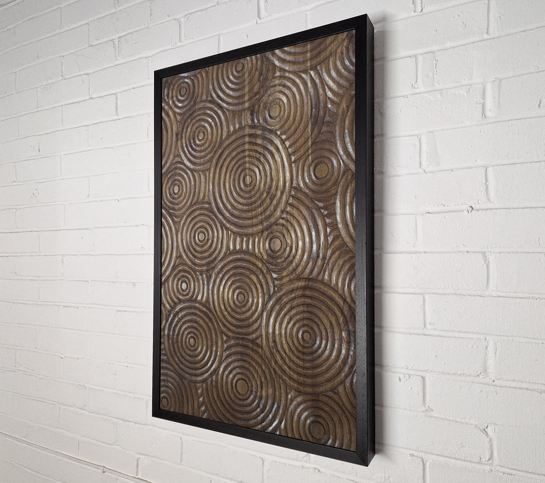  A Canvas Print of Brown Abstract Circles Canvas Wall Art