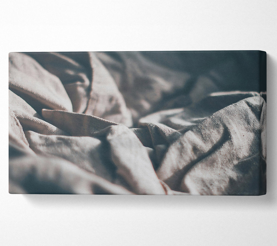  A Canvas Print of White Fabric Folds Canvas Wall Art