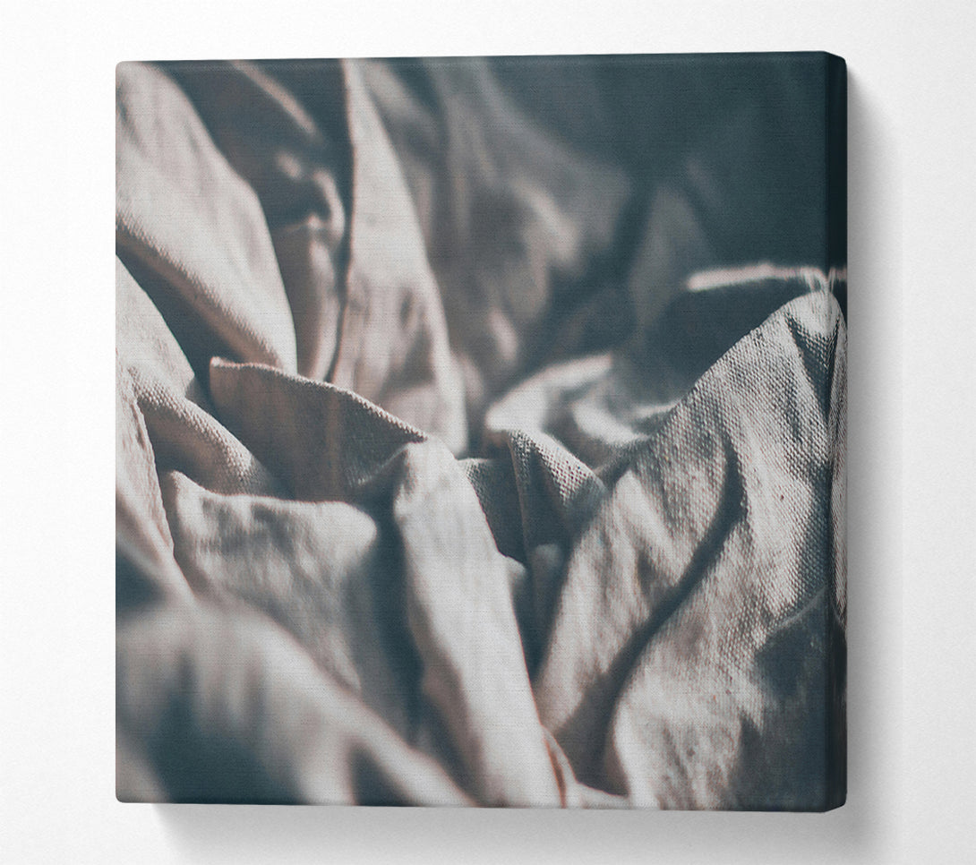  A Canvas Print of White Fabric Folds Canvas Wall Art