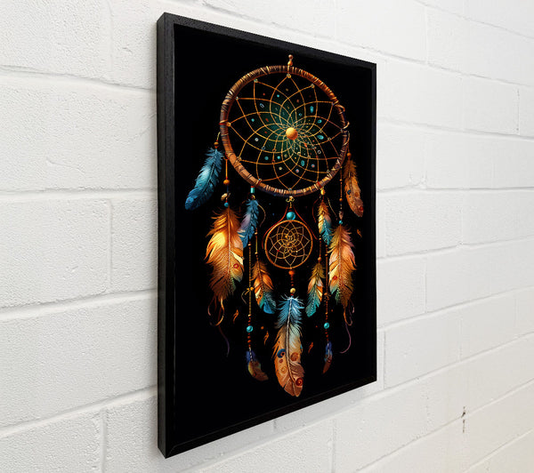 Golden Dreamcatcher Feathers