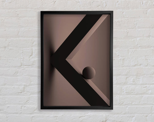 Brown Ball Framed Print