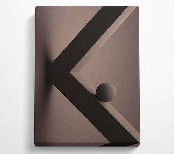  A Canvas Print of Brown Ball Canvas Print