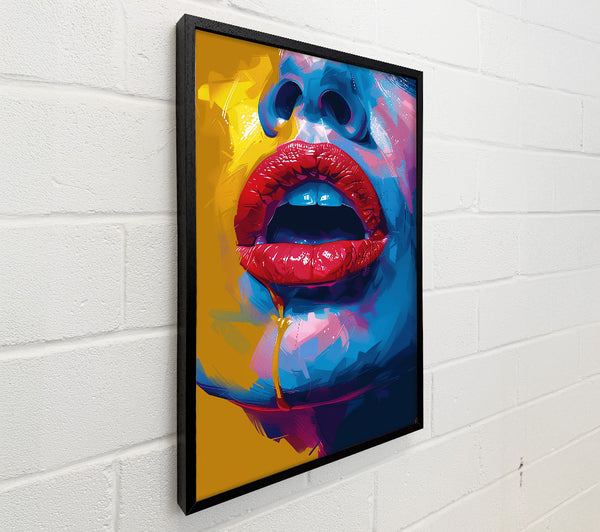 Yellow Red Lips