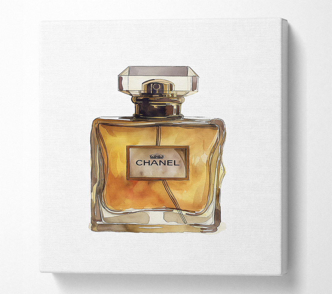  A Canvas Print of Brown Chanel Bottle Canvas Art