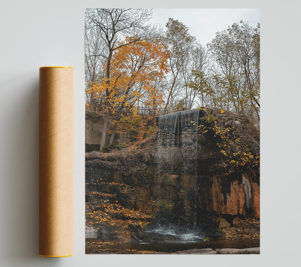 Golden Falls Cascade Print