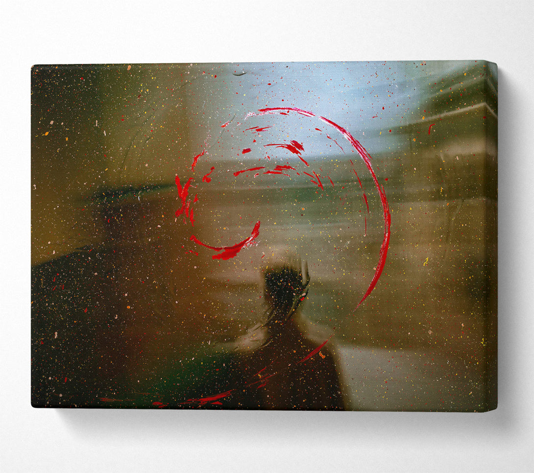  A Canvas Print of Crimson Cosmic Dust Canvas Print