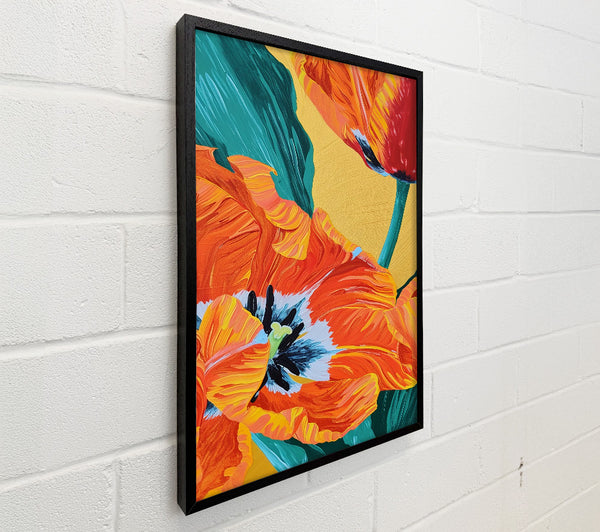 Orange Tulip Bloom
