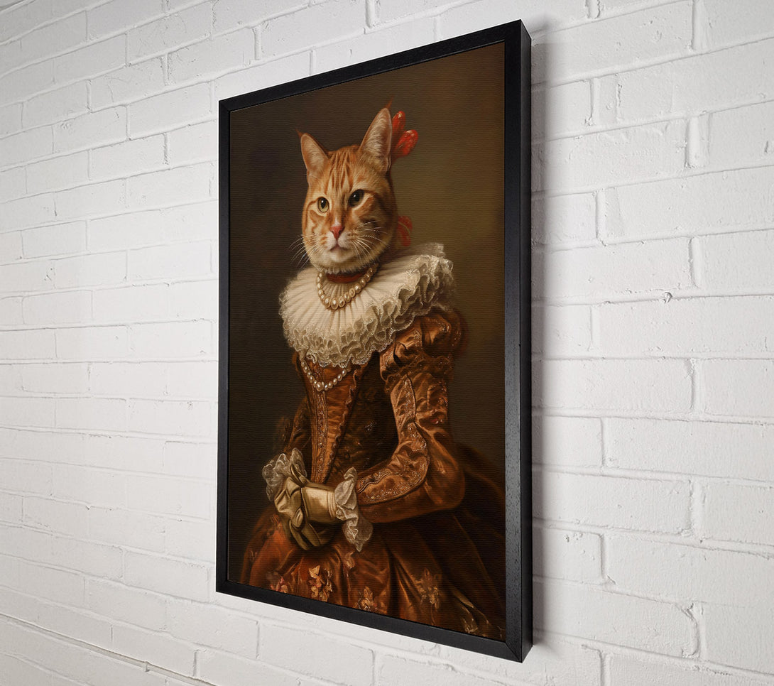  A Canvas Print of Golden Feline Countess Canvas Art
