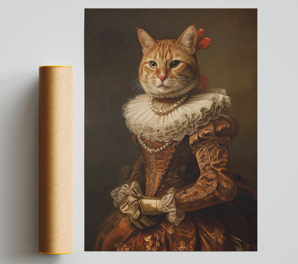 Golden Feline Countess Poster