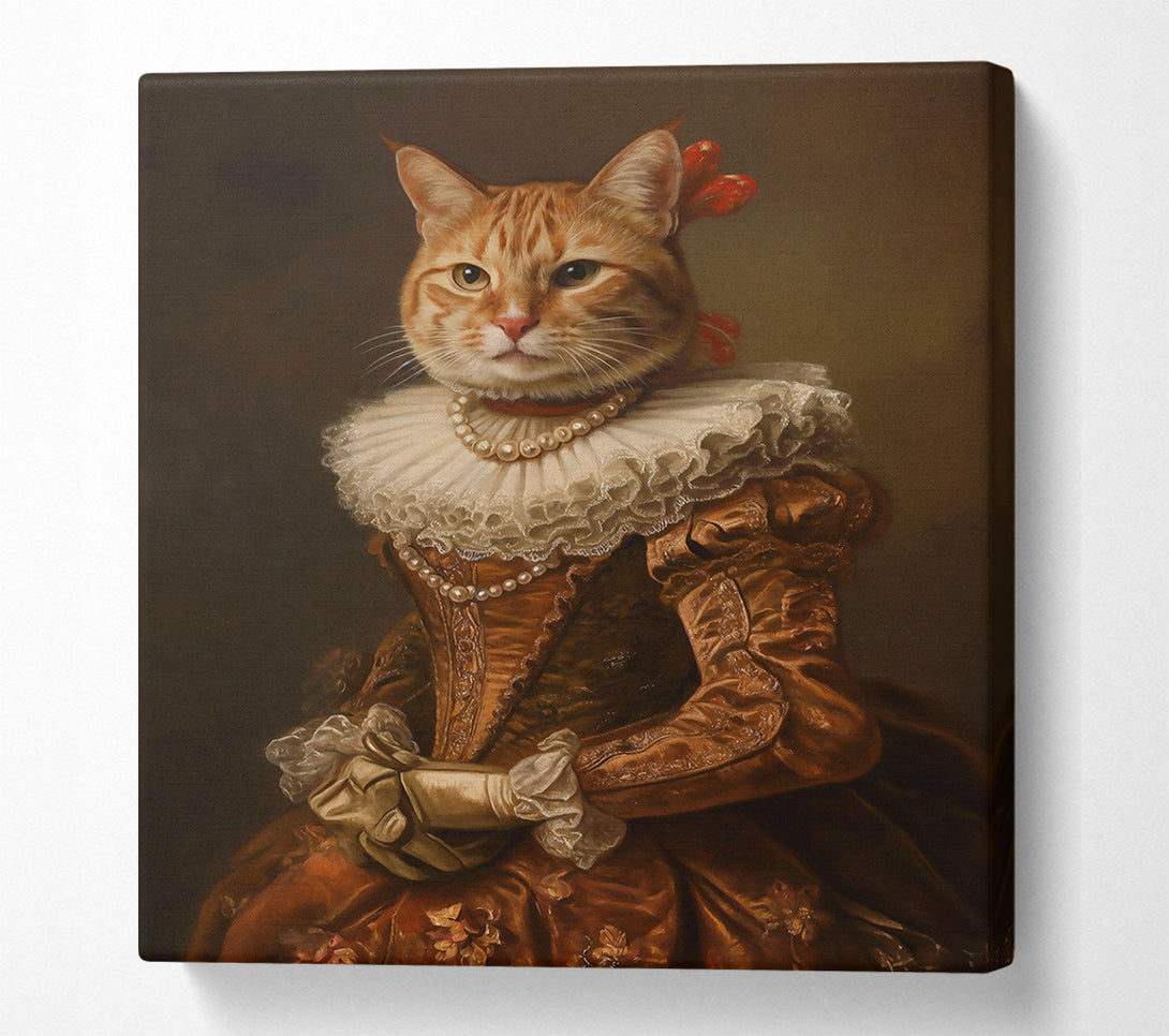  A Canvas Print of Golden Feline Countess Canvas Art