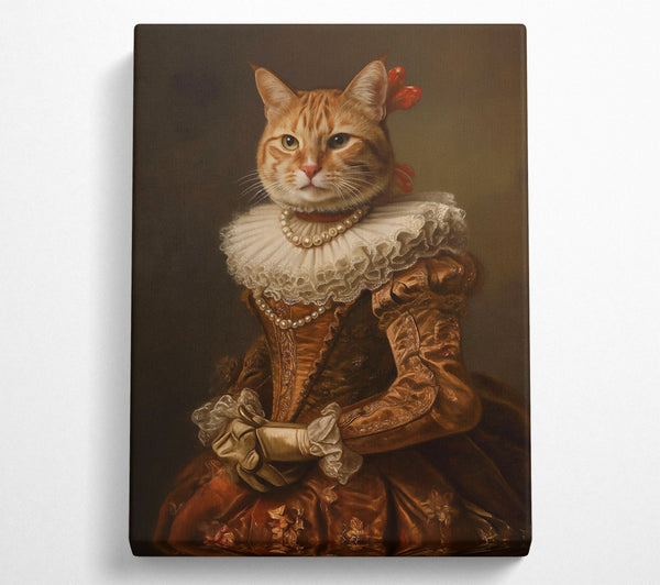  A Canvas Print of Golden Feline Countess Canvas Art