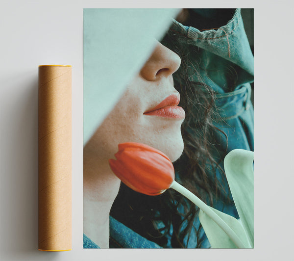 Red Tulip Whisper Giclee Print