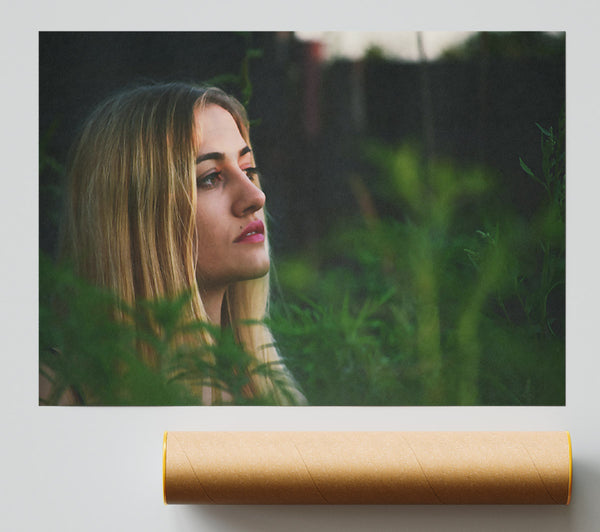 Green And Pink Gaze Giclee Print