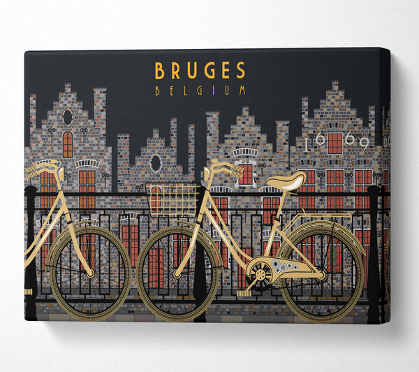  A Canvas Print of Bruges Belgium Canvas Wall Art