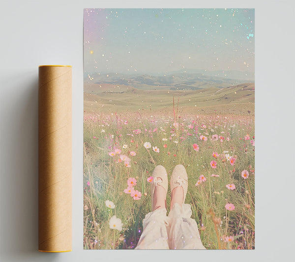 Pink Dreamscape Field Poster