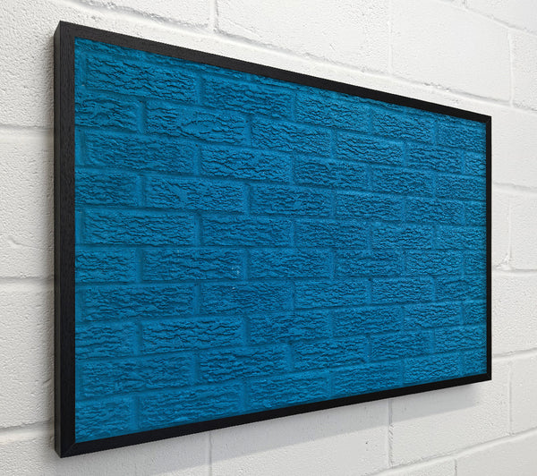 Teal Brick Wall