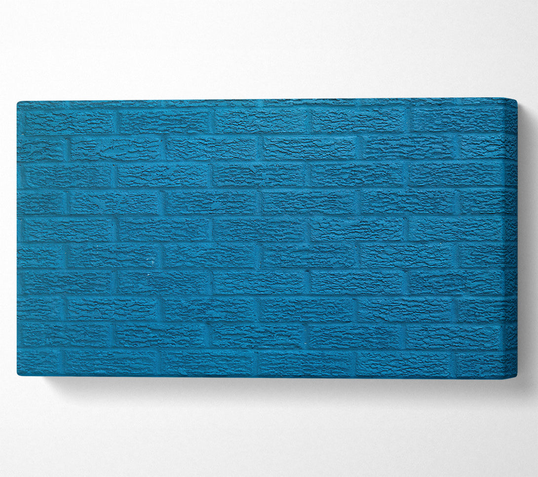  A Canvas Print of Teal Brick Wall Canvas Art