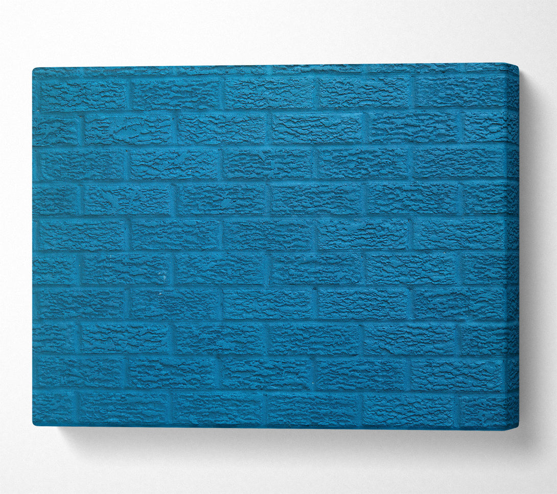  A Canvas Print of Teal Brick Wall Canvas Art
