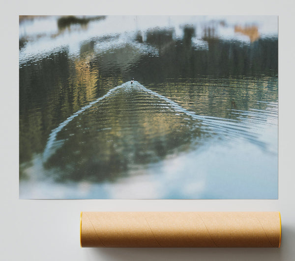 Blue Water Ripples Giclee Print
