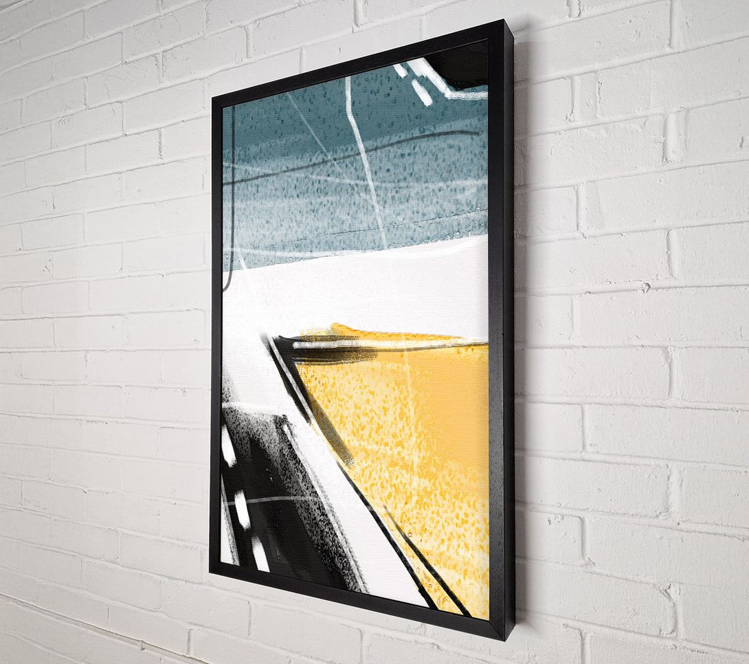  A Canvas Print of Brush Stroke Abstract Canvas Print