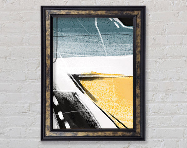 Brush Stroke Abstract Framed Print