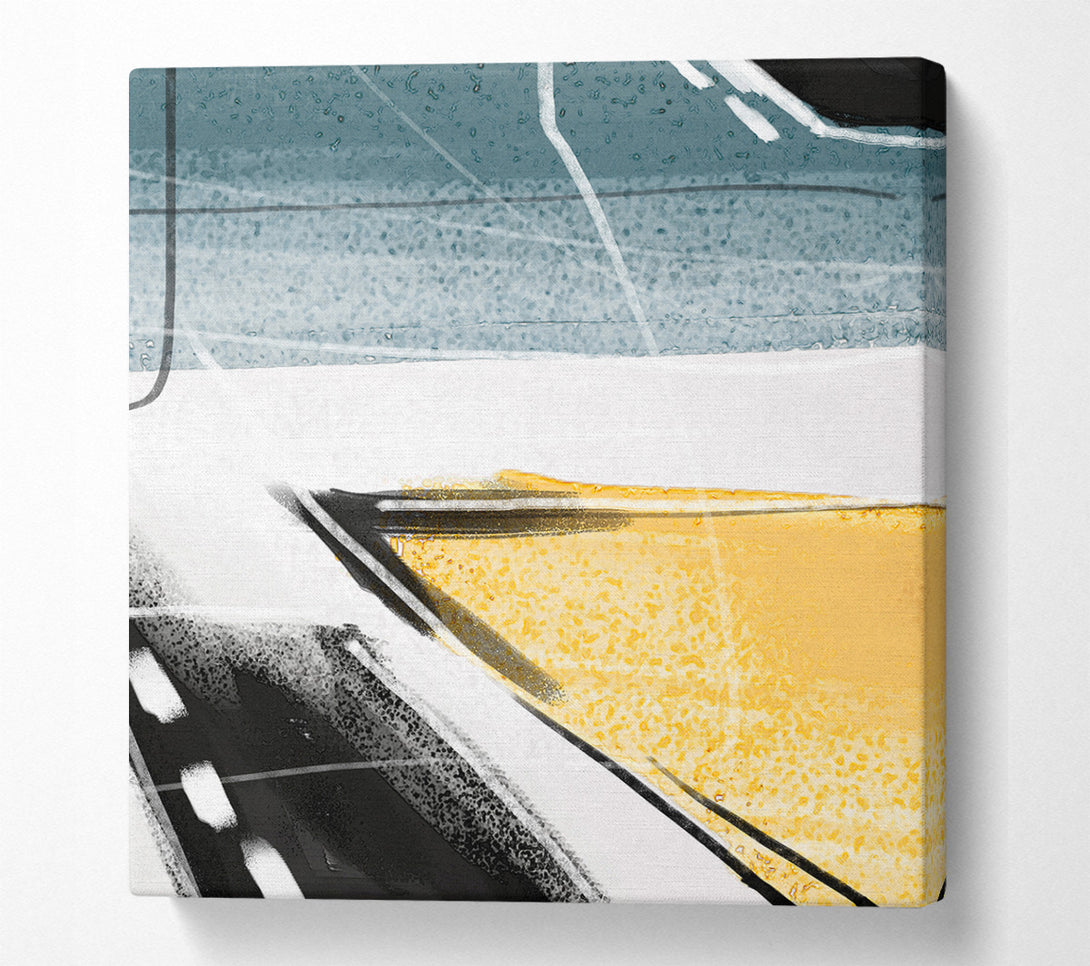  A Canvas Print of Brush Stroke Abstract Canvas Print