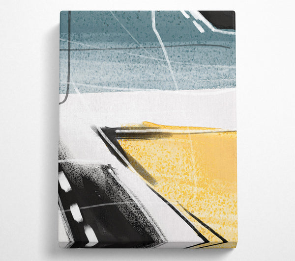  A Canvas Print of Brush Stroke Abstract Canvas Print