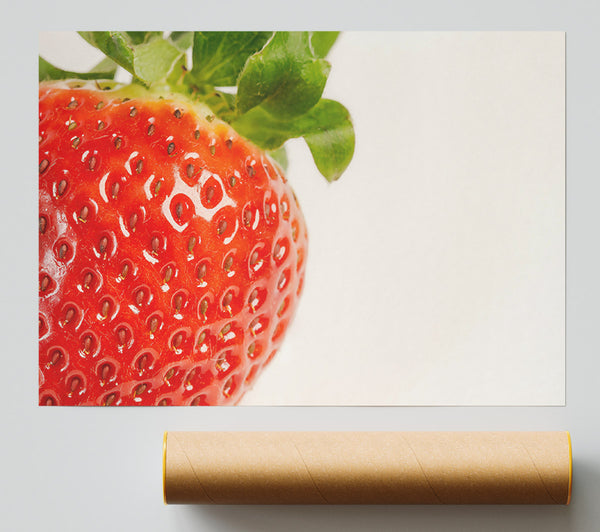 Crimson Strawberry Detail Giclee Print