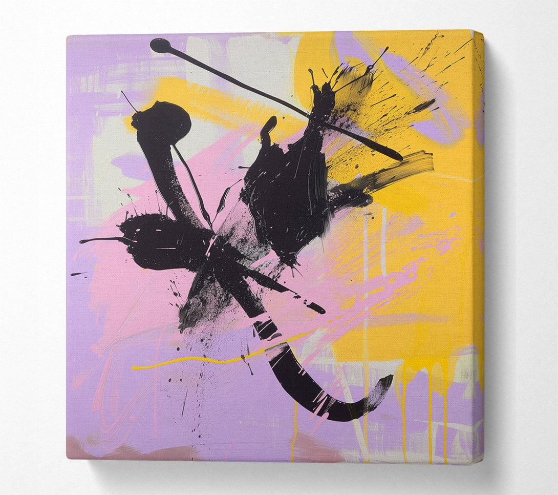  A Canvas Print of Brush Strokes Canvas Art