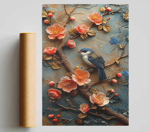 Peach Blossom Serenity Giclee Print