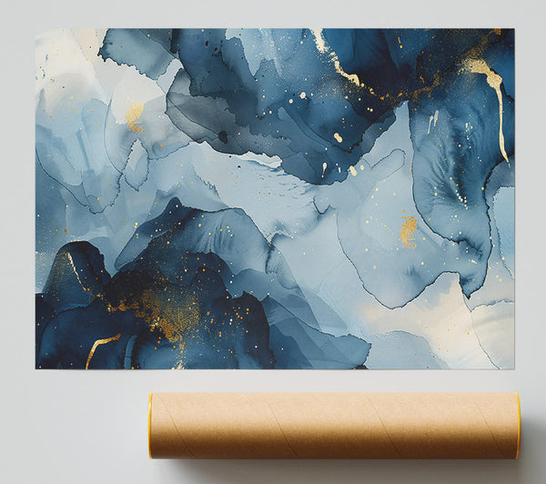 Azure Ink Dreams Print