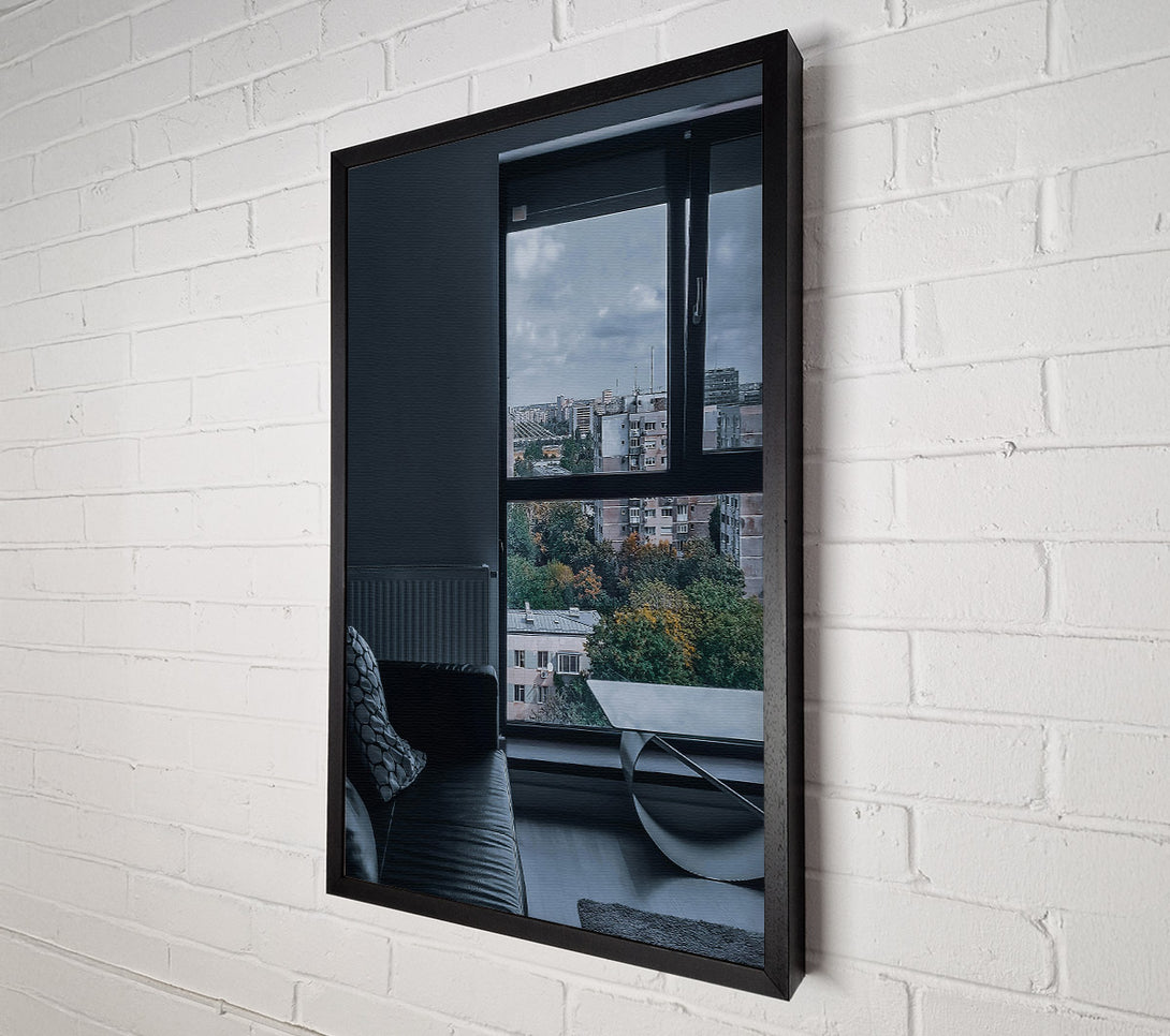  A Canvas Print of Grey City View Canvas Wall Art