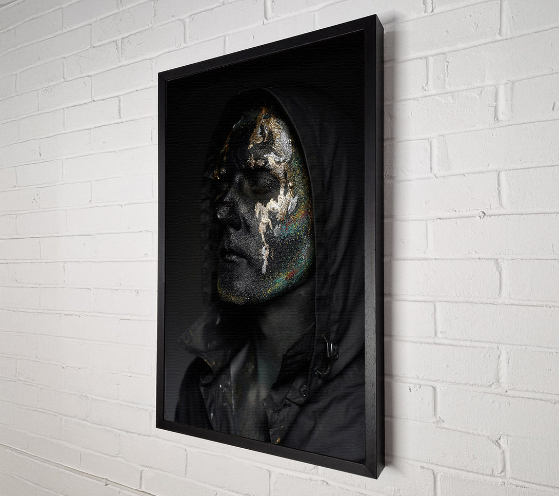  A Canvas Print of Blackened Gold Portrait Canvas Art