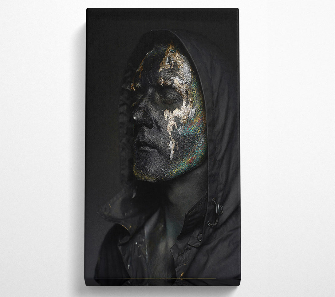  A Canvas Print of Blackened Gold Portrait Canvas Art