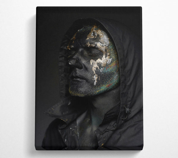  A Canvas Print of Blackened Gold Portrait Canvas Art