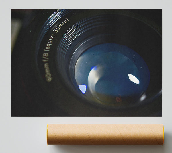 Blue Lens Reflection Giclee Print