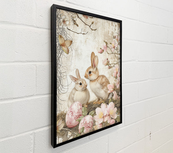 Pink Spring Bunnies