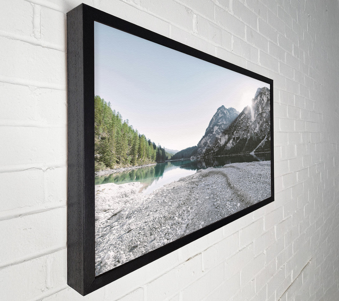  A Canvas Print of White Mountain Reflection Canvas Print