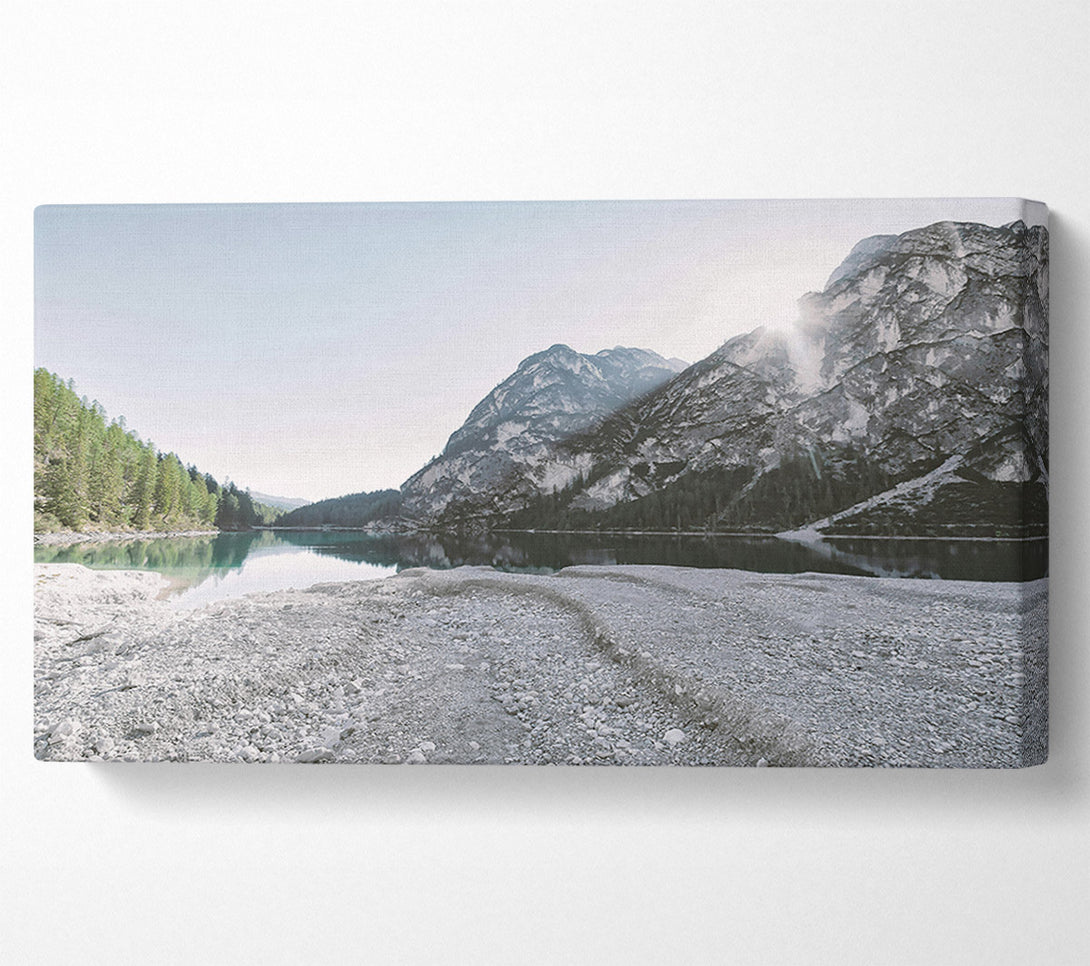  A Canvas Print of White Mountain Reflection Canvas Print