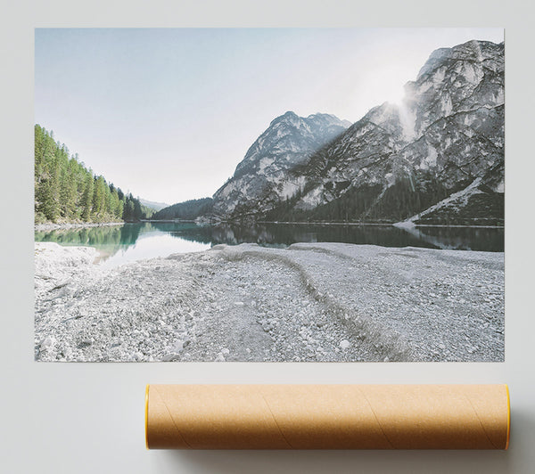 White Mountain Reflection Print
