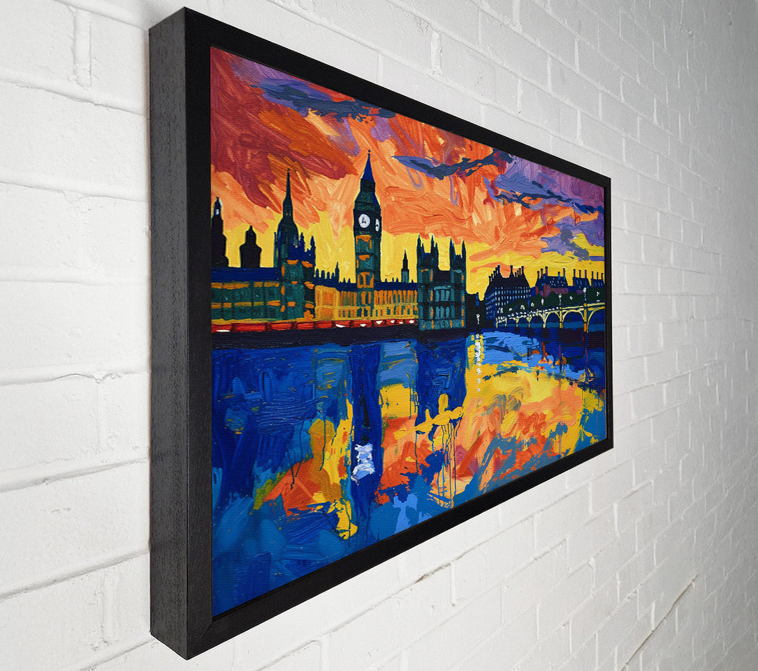  A Canvas Print of Brushstroke London Canvas Art