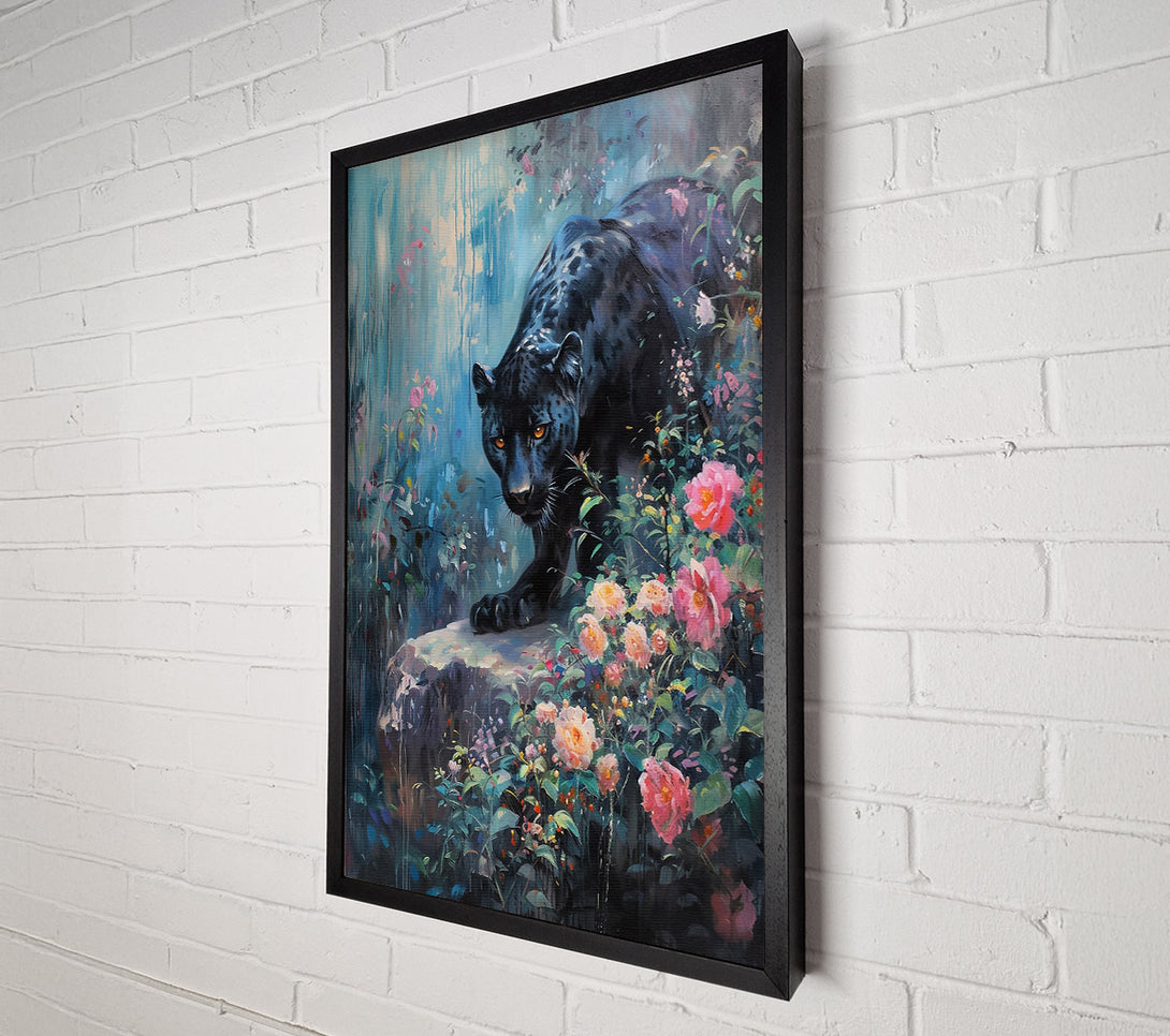  A Canvas Print of Black Panther'S Bloom Canvas Wall Art