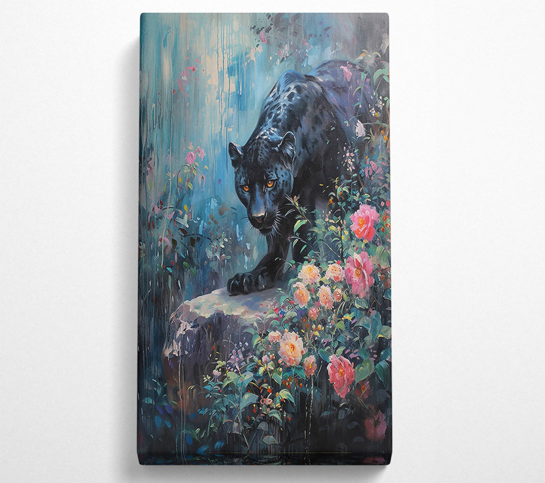  A Canvas Print of Black Panther'S Bloom Canvas Wall Art