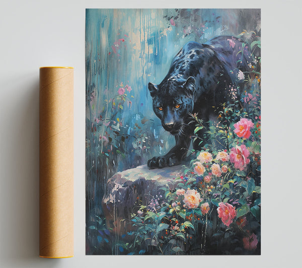 Black Panther'S Bloom Giclee Print