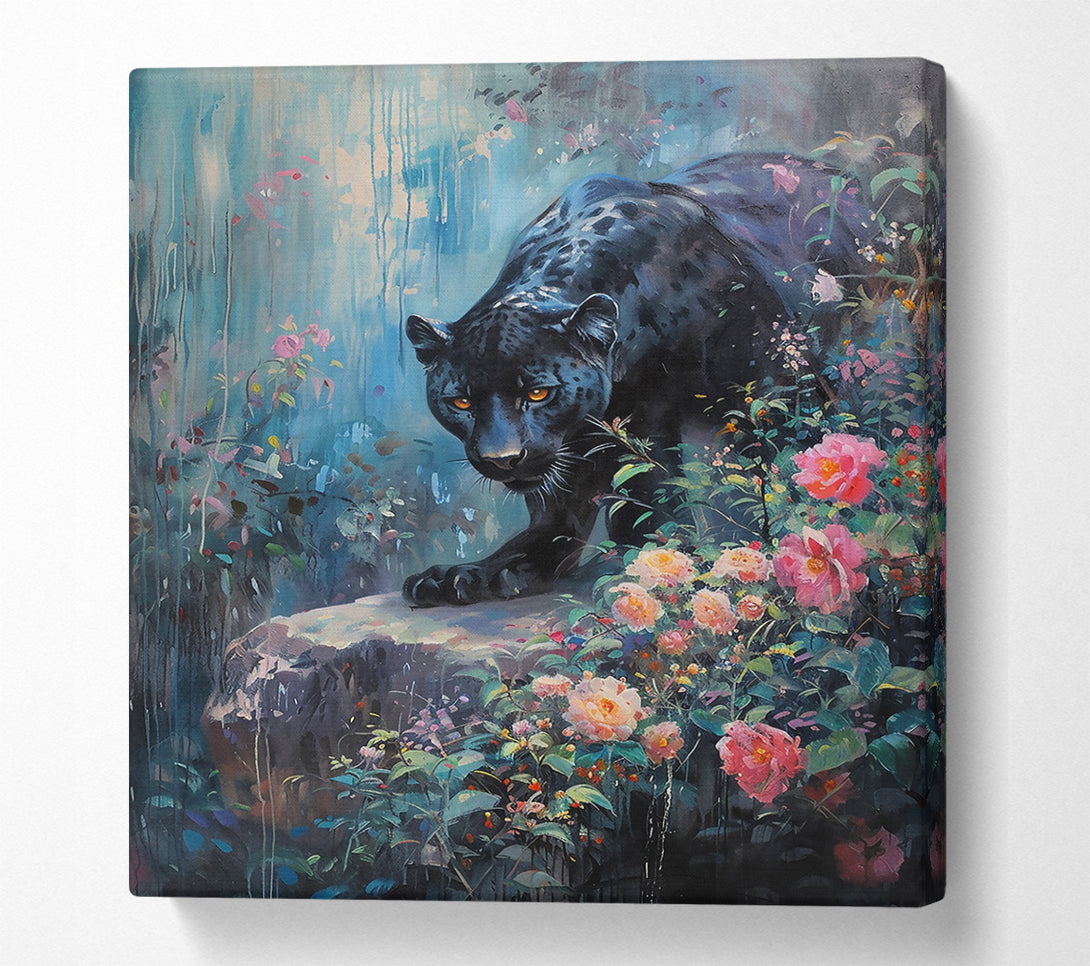  A Canvas Print of Black Panther'S Bloom Canvas Wall Art